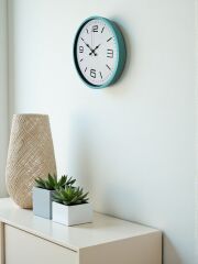 Zentime 36 Cm Turkuaz Dekoratif Duvar Saati