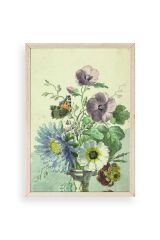 Çiçekler Ahşap Çerçeveli Tablo 23 x 30