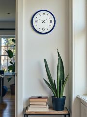 Zentime 36 Cm Lacivert Dekoratif Duvar Saati