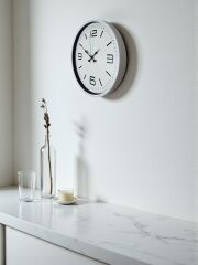 Zentime 36 Cm Beyaz Dekoratif Duvar Saati