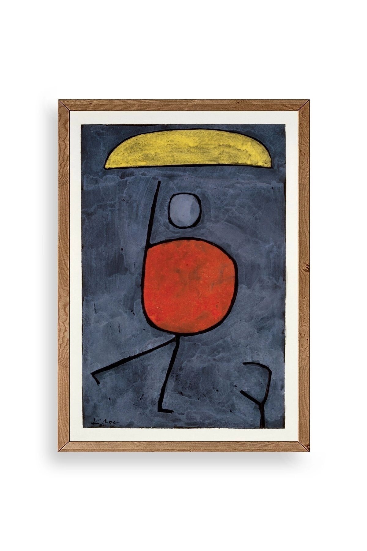 Paul Klee Ahşap Çerçeveli Tablo 30 x 42