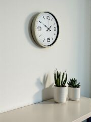 Zentime 36 Cm Krem Dekoratif Duvar Saati