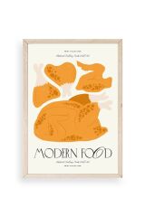 Tavuk Ahşap Çerçeveli Tablo 50 x 70