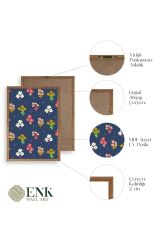 Çiçek Ahşap Çerçeveli Tablo 50 x 70