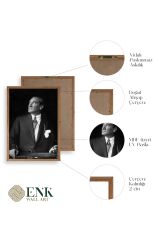 Atatürk Ahşap Çerçeveli Tablo 17 x 23