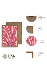 Ünlü Tablolar Üçlü Ahşap Çerçeveli Tablo 50 x 70