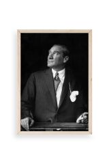 Atatürk Ahşap Çerçeveli Tablo 23 x 30
