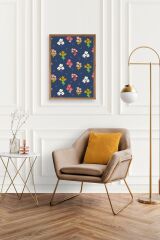 Çiçek Ahşap Çerçeveli Tablo 17 x 23