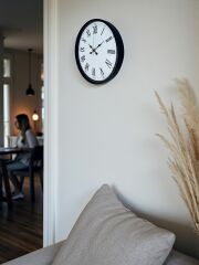 Zentime 36 Cm Siyah Dekoratif Duvar Saati