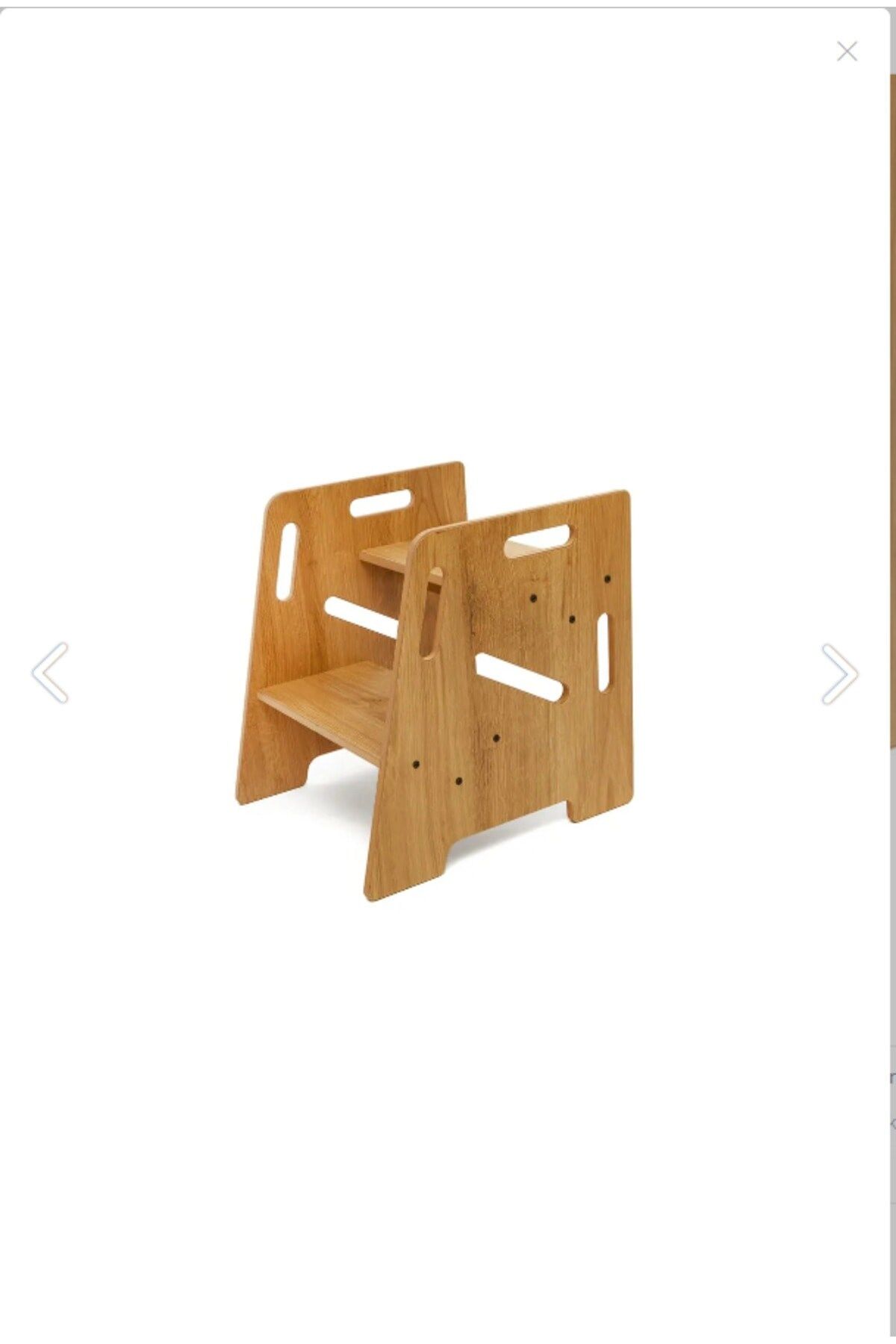 Çocuk / Yetişkin Montessori Ahşap Basamak, Yükseltici, Tabure