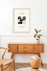 Çiçekler Ahşap Çerçeveli Tablo 17 x 23