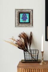 Fatma Ana Eli Çerçeveli Taş Tablo 20 cm