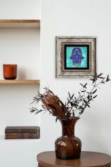 Fatma Ana Eli Çerçeveli Taş Tablo 20 cm