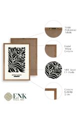 Soyut Ahşap Çerçeveli Tablo 17 x 23