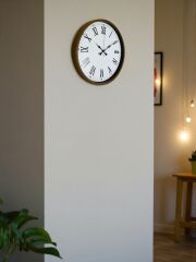 Zentime 36 Cm Kahverengi Dekoratif Duvar Saati