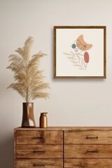 Modern Ahşap Çerçeveli Tablo 50 x 50