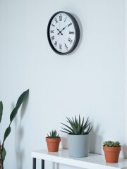 Zentime 36 Cm Gri Dekoratif Duvar Saati