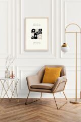 Çiçekler Ahşap Çerçeveli Tablo 30 x 42