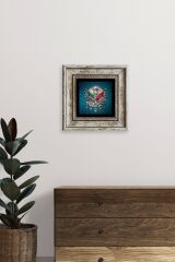 Osmanlı Tuğrası Çerçeveli Taş Tablo 20 cm