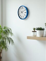 Zentime 36 Cm Mavi Dekoratif Duvar Saati