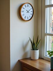 Zentime 36 Cm Turuncu Dekoratif Duvar Saati