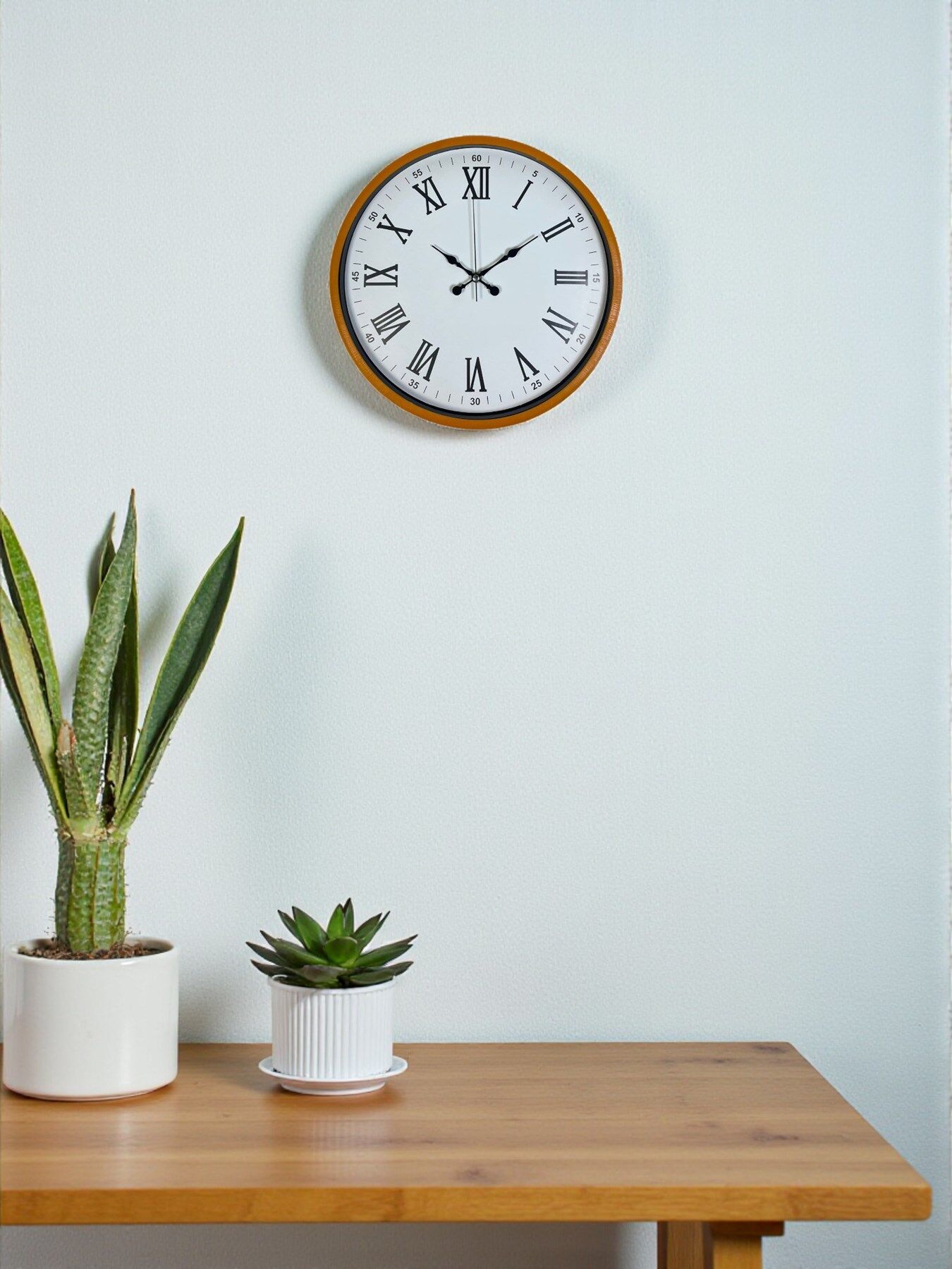 Zentime 36 Cm Turuncu Dekoratif Duvar Saati