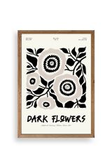 Çiçek Ahşap Çerçeveli Tablo 50 x 70