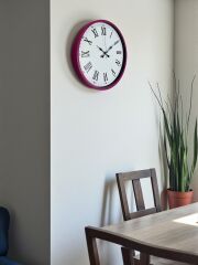 Zentime 36 Cm Pembe Dekoratif Duvar Saati