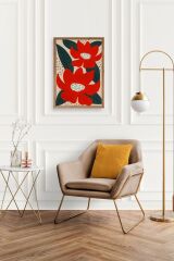 Çiçek Ahşap Çerçeveli Tablo 17 x 23