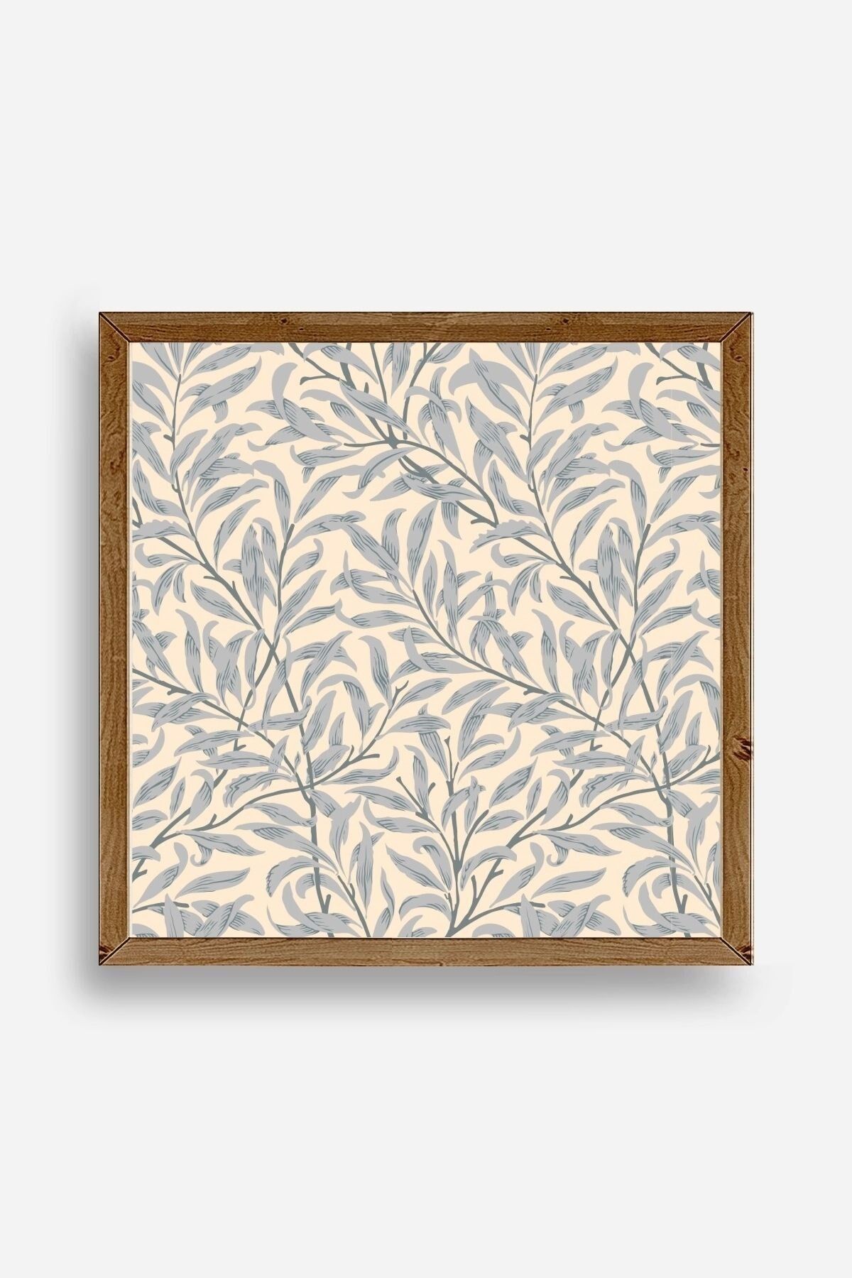 Yaprak Ahşap Çerçeveli Tablo 50 x 50