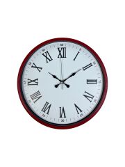 Zentime 36 Cm Kırmızı Dekoratif Duvar Saati