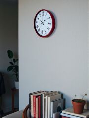 Zentime 36 Cm Kırmızı Dekoratif Duvar Saati