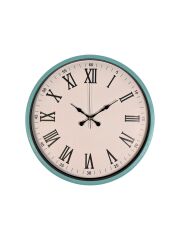 Zentime 36 Cm Turkuaz Dekoratif Duvar Saati