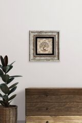 Hayat Ağacı Çerçeveli Taş Tablo 20 cm