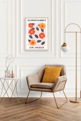 Çiçek Ahşap Çerçeveli Tablo 50 x 70