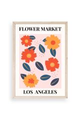 Çiçek Ahşap Çerçeveli Tablo 50 x 70