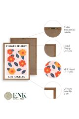 Çiçek Ahşap Çerçeveli Tablo 50 x 70