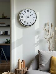 Zentime 36 Cm Krem Dekoratif Duvar Saati