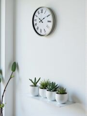 Zentime 36 Cm Krem Dekoratif Duvar Saati