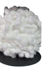 Sıralı Ponpon 1 Metre Beyaz