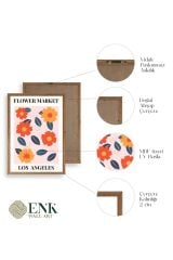 Çiçek Ahşap Çerçeveli Tablo 30 x 42