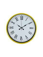 Zentime 36 Cm Sarı Dekoratif Duvar Saati