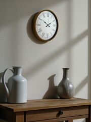 Zentime 36 Cm Kahverengi Dekoratif Duvar Saati