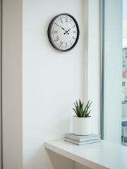 Zentime 36 Cm Gri Dekoratif Duvar Saati