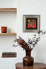 Kaplan Çerçeveli Taş Tablo 20 cm