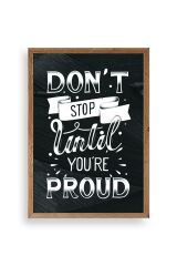 Motto Ahşap Çerçeveli Tablo 23 x 30