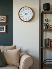 Zentime 36 Cm Turuncu Dekoratif Duvar Saati