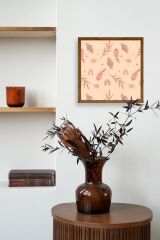 Tüy Ahşap Çerçeveli Tablo 50 x 50