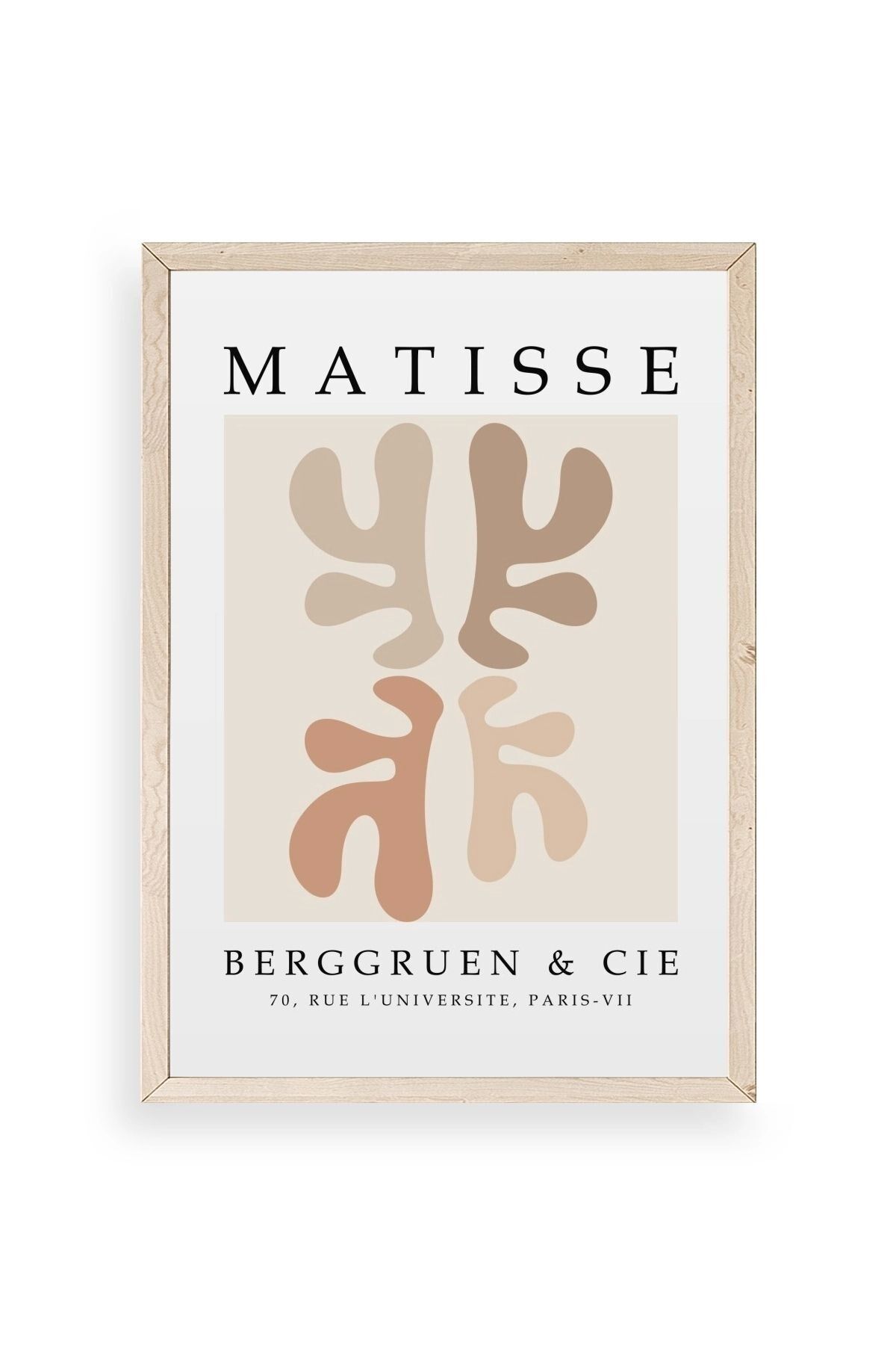 Soyut Ahşap Çerçeveli Tablo 17 x 23