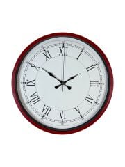 Zentime 36 Cm Kırmızı Dekoratif Duvar Saati
